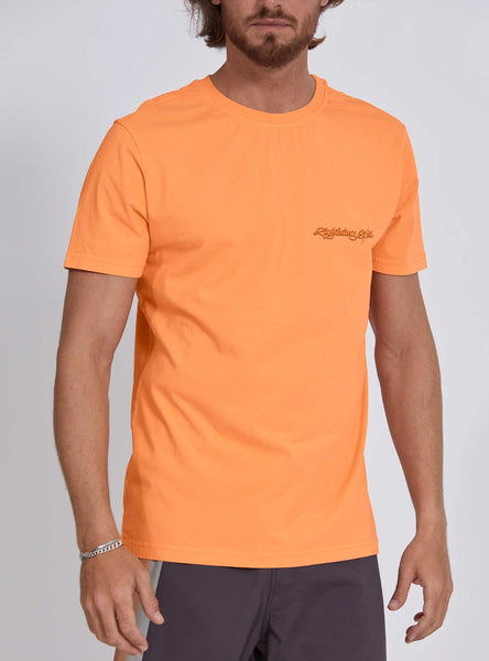 Lightning Bolt Men's Barrel T-Shirt Coral