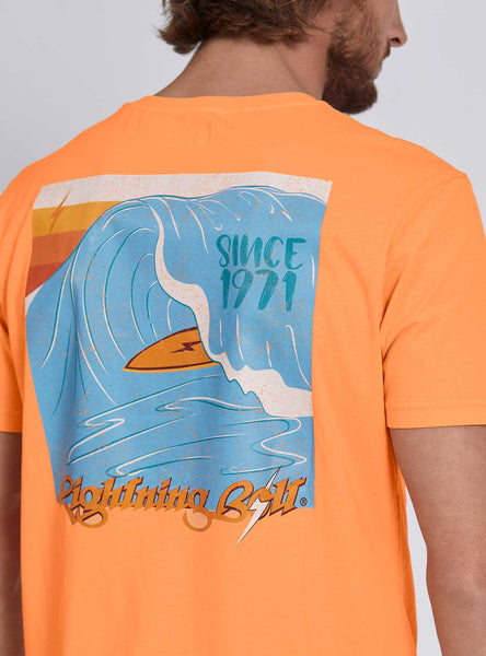 Lightning Bolt Men's Barrel T-Shirt Coral