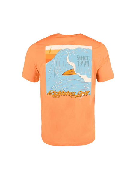 Lightning Bolt Men's Barrel T-Shirt Coral