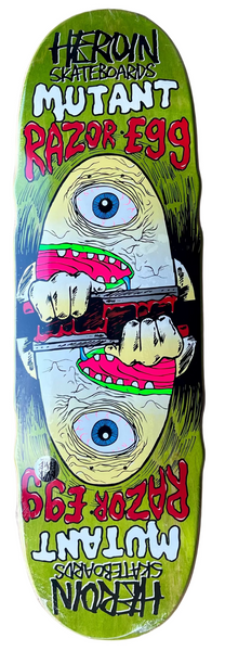 Heroin skateboard deck Mutant RazorEgg 9.50"