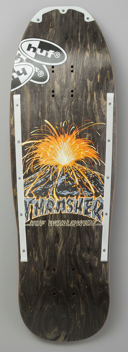 Huf x Thrasher skateboard deck Meltdown cruiser 9.375