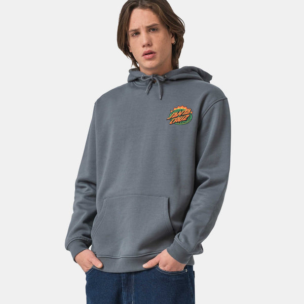 Santa Cruz pullover hoodie Kendall End Of The Dot Hood Storm Grey