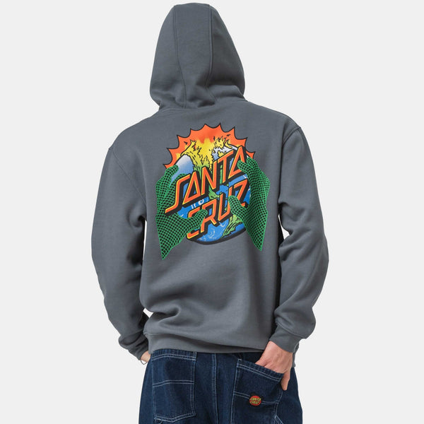 Santa Cruz pullover hoodie Kendall End Of The Dot Hood Storm Grey