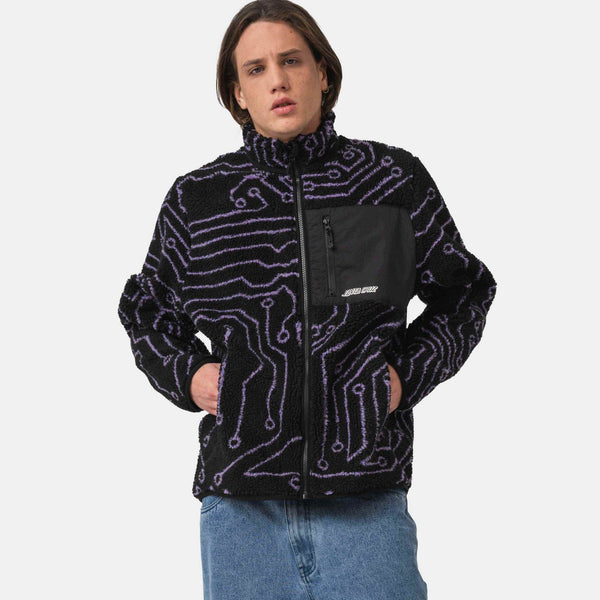 Santa Cruz soft sherpa fleece zip jacket Freestyle Circuit