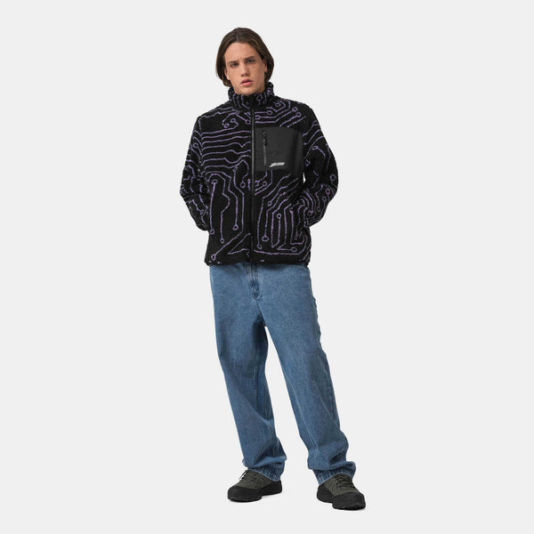 Santa Cruz soft sherpa fleece zip jacket Freestyle Circuit