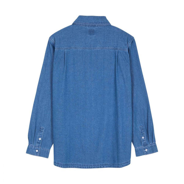 Santa Cruz Shirt Global Oval Dot Denim Shirt Classic Blue