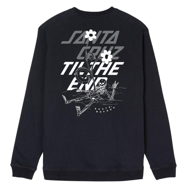 Santa Cruz Crew Sweater Unwind Black SCA-CRW-135