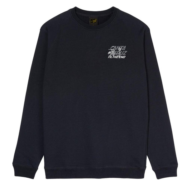 Santa Cruz Crew Sweater Unwind Black SCA-CRW-135
