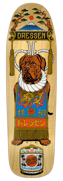 Santa Cruz skateboard deck Dressen Sumo Dog 9.3"