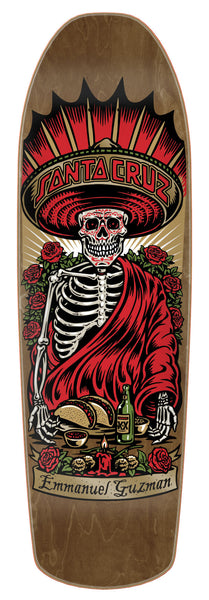 Santa Cruz skateboard deck Guzman Divine Diner Shaped 9.16"