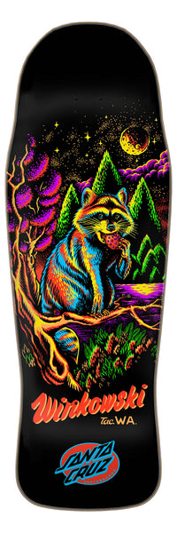 Santa Cruz skateboard deck Winkowski Trash Panda Shaped 10.34"