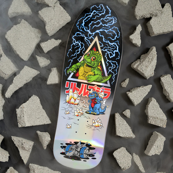 Santa Cruz x Godzilla skateboard deck Jr. Natas 9.89"