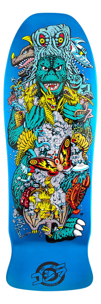 Santa Cruz x Godzilla skateboard deck Mothra Kaiju Roskopp 10.125"