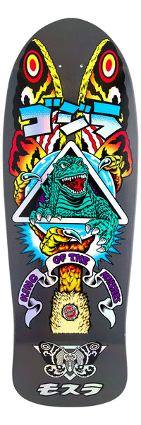 Santa Cruz x Godzilla skateboard deck Mothra Natas 10.538"
