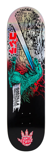 Santa Cruz x Godzilla skateboard deck O'Brien Reaper 8.25"