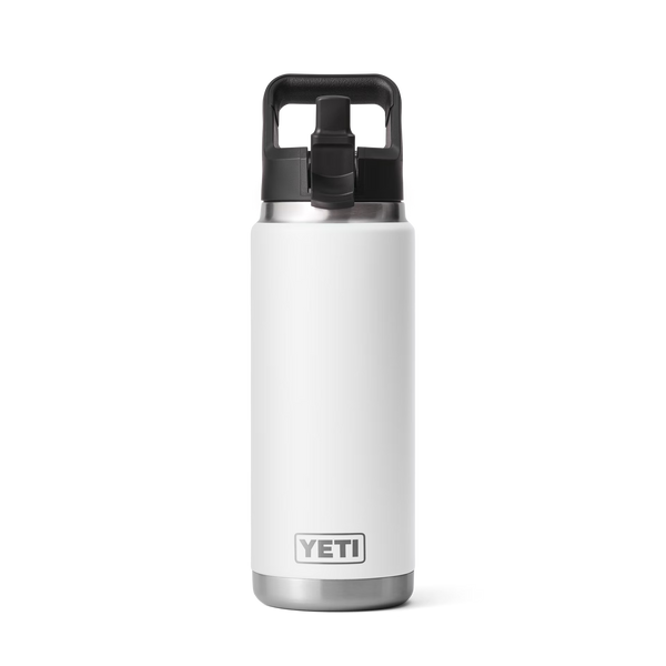 Yeti Rambler Straw Bottle Insulated White 26oz