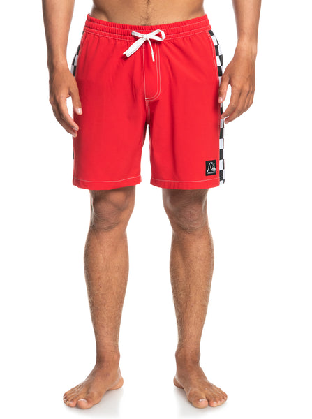 Quiksilver Arch Volley Swim Shorts for Men 17" Red Large EQYJV03760-L