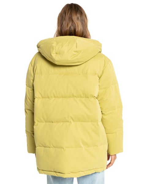 Billabong Women's Mad For You Technical Puffer Jacket Size S Lime SAMPLE 70% OFF!!!