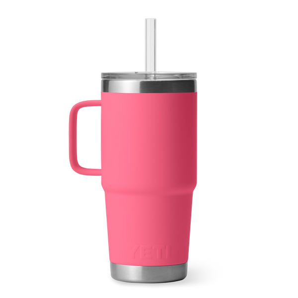 Yeti Rambler Straw Mug Insulated Tropical Pink 25oz