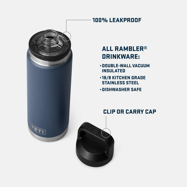 Yeti Rambler Bottle insulated Drink King Crab 26oz
