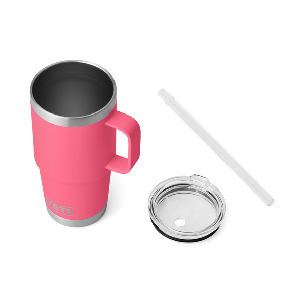 Yeti Rambler Straw Mug Insulated Tropical Pink 25oz
