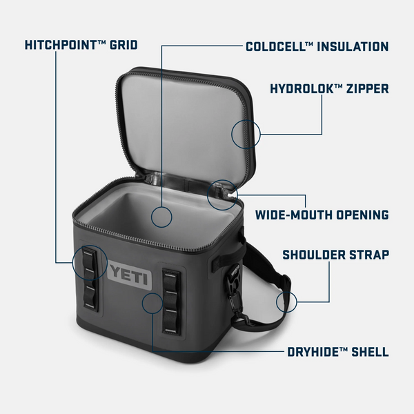 Yeti Hopper Flip Soft Cooler Black 12