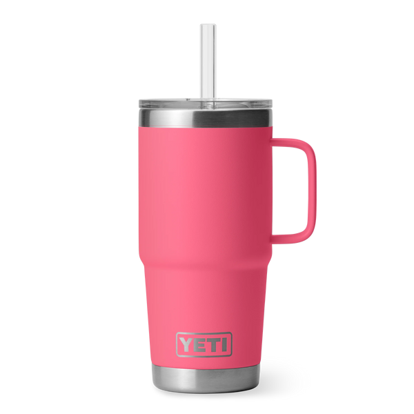 Yeti Rambler Straw Mug Insulated Tropical Pink 25oz