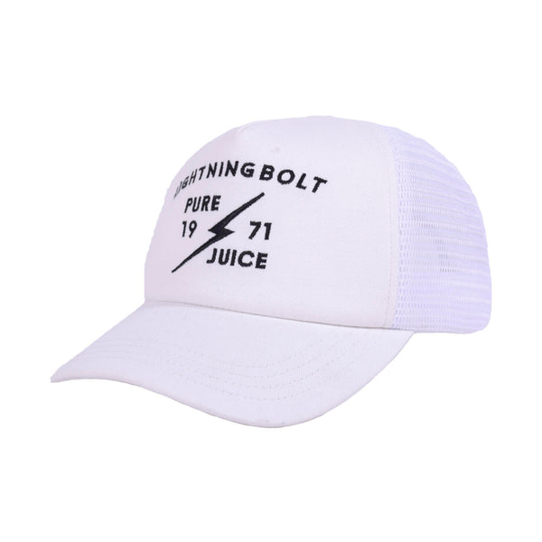Lightning Bolt Pure Juice Trucker Cap White 99AMACAP408W0300