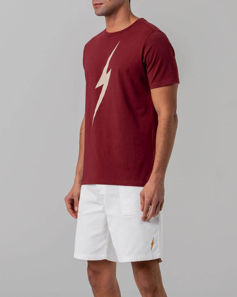 Lightning Bolt Forever tee SS T-Shirt Ruby Wine 99AMATST001R18000