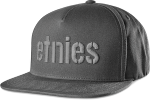 Etnies Corp Snapback Cap Dark Grey/Grey 063