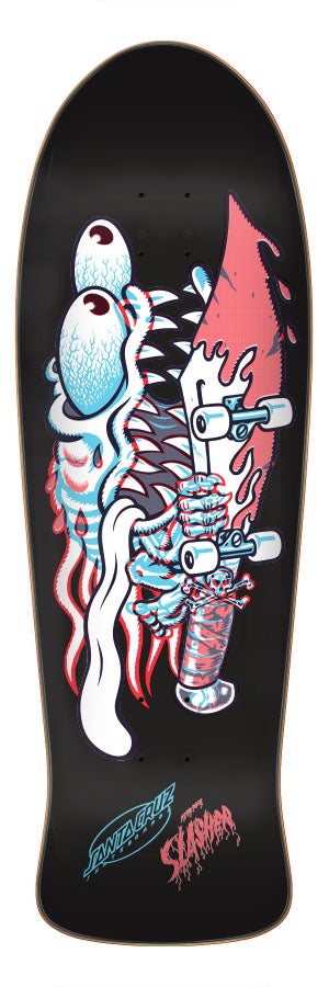 Santa Cruz Skateboard Deck Reissue Meek Slasher Decoder 10.1in x