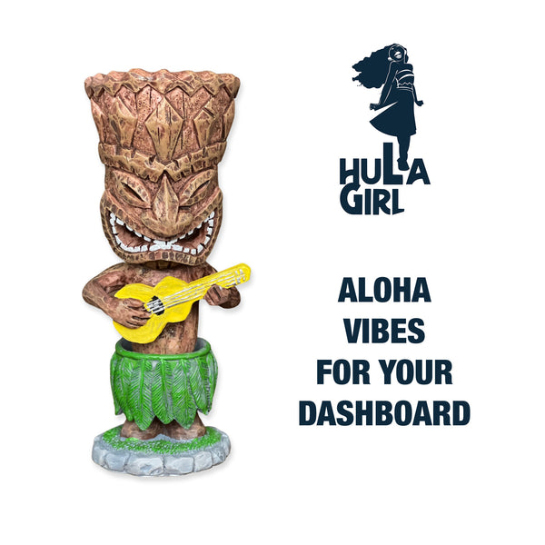 Hawaiian Tiki Hula Doll from Hula Girl - Aloha vibes for your dashboard