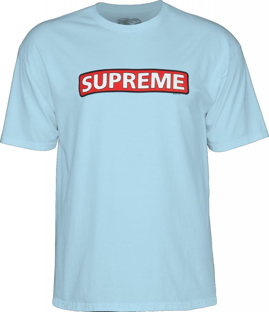 Powell Peralta T Shirt Supreme Powder Blue POW TEE 1168 XL West