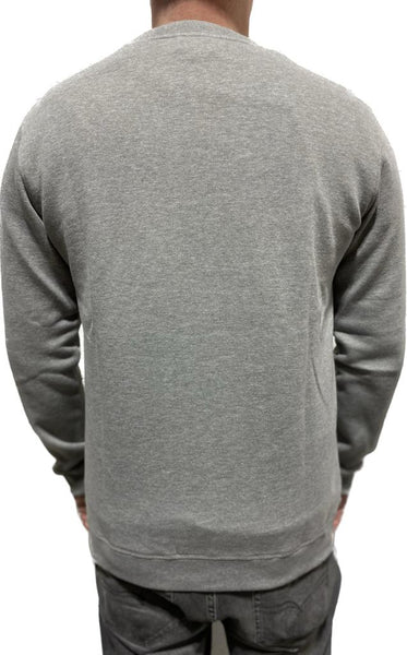 Lightning Bolt Rainbow Crew Sweater Heather Grey 99AMASWE008S1900