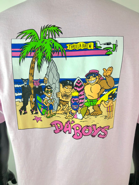 Thrilla Krew Da Boys Men T-shirt  Pink