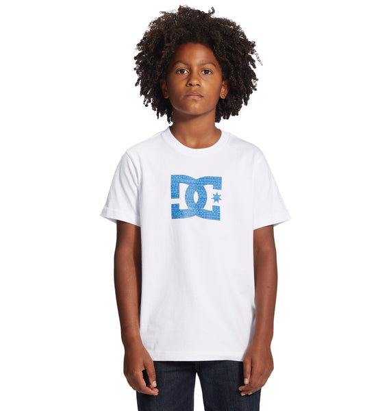 DC Star Fill Kids Short Sleeve T-Shirt Blue Logo