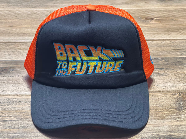 Odd Sox Mens Trucker Cap Back to the Future Orange Black 34433-TH
