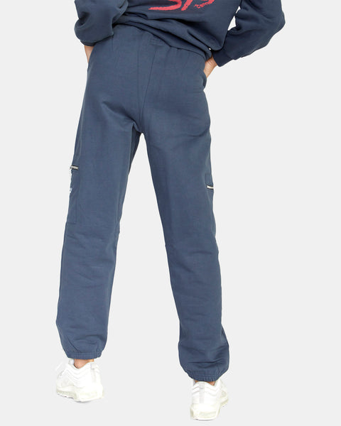 RVCA Stella Maxwell Sweats Tracksuit Bottoms for Women Blue Small