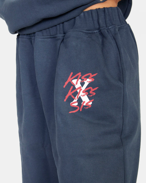 RVCA Stella Maxwell Sweats Tracksuit Bottoms for Women Blue Small