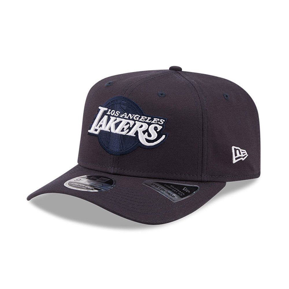 New Era LA Lakers League Essential Navy 9FIFTY Stretch Snap Cap
