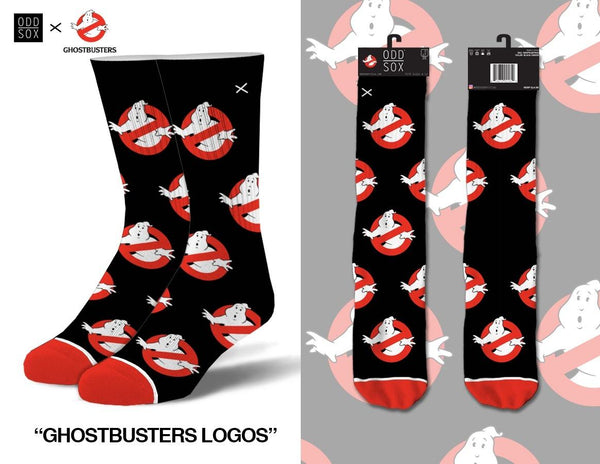 Odd Sox crew socks Ghostbusters Logos Black US 8-12