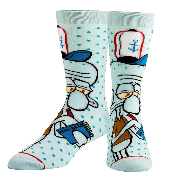 Odd Sox crew socks Squidward Blue US 8-12