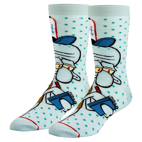 Odd Sox crew socks Squidward Blue US 8-12
