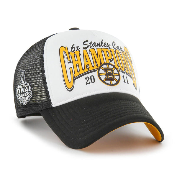 '47 NHL Boston Bruins Cap Foam Champ Offside DT Black White