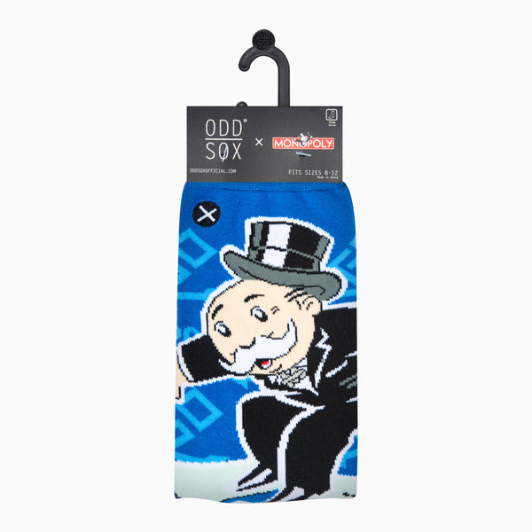 Odd Sox crew socks Monopoly Advance to Go Orange US 8-12