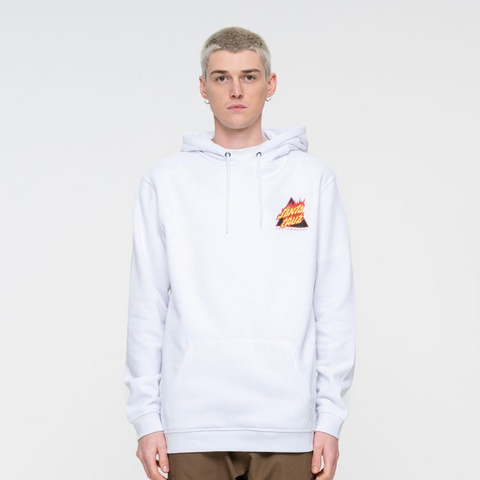 Santa Cruz  Flamed Not A Dot Hood White Sample 50% OFF