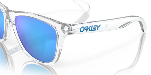 Oakley Frogskins Sunglasses – Crystal Clear, Prizm Sapphire (Size 55 XL)