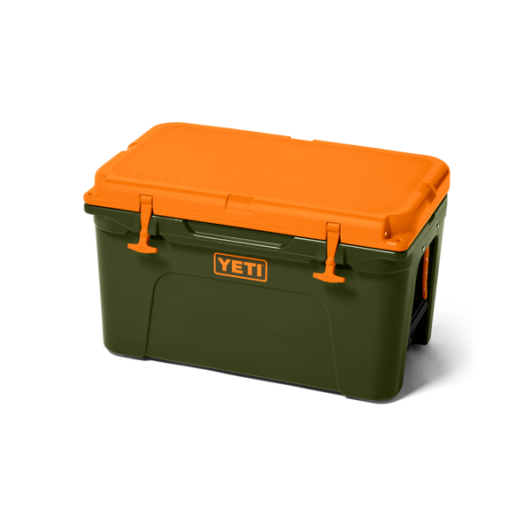 YETI Tundra® 45 Hard Cooler – Olive / King Crab Orange