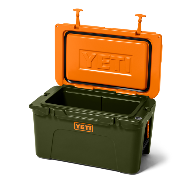 YETI Tundra® 45 Hard Cooler – Olive / King Crab Orange