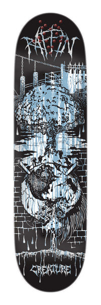 Creature skateboard deck RFFIN BLKMTL UV Activated 8.53"